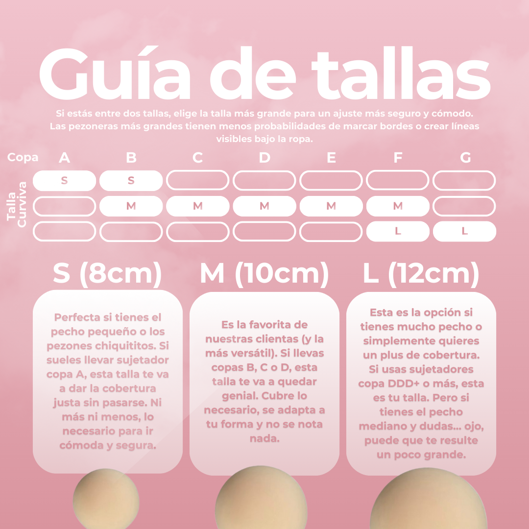 Curviva® Pezoneras Circulares de Silicona Ultralivianos