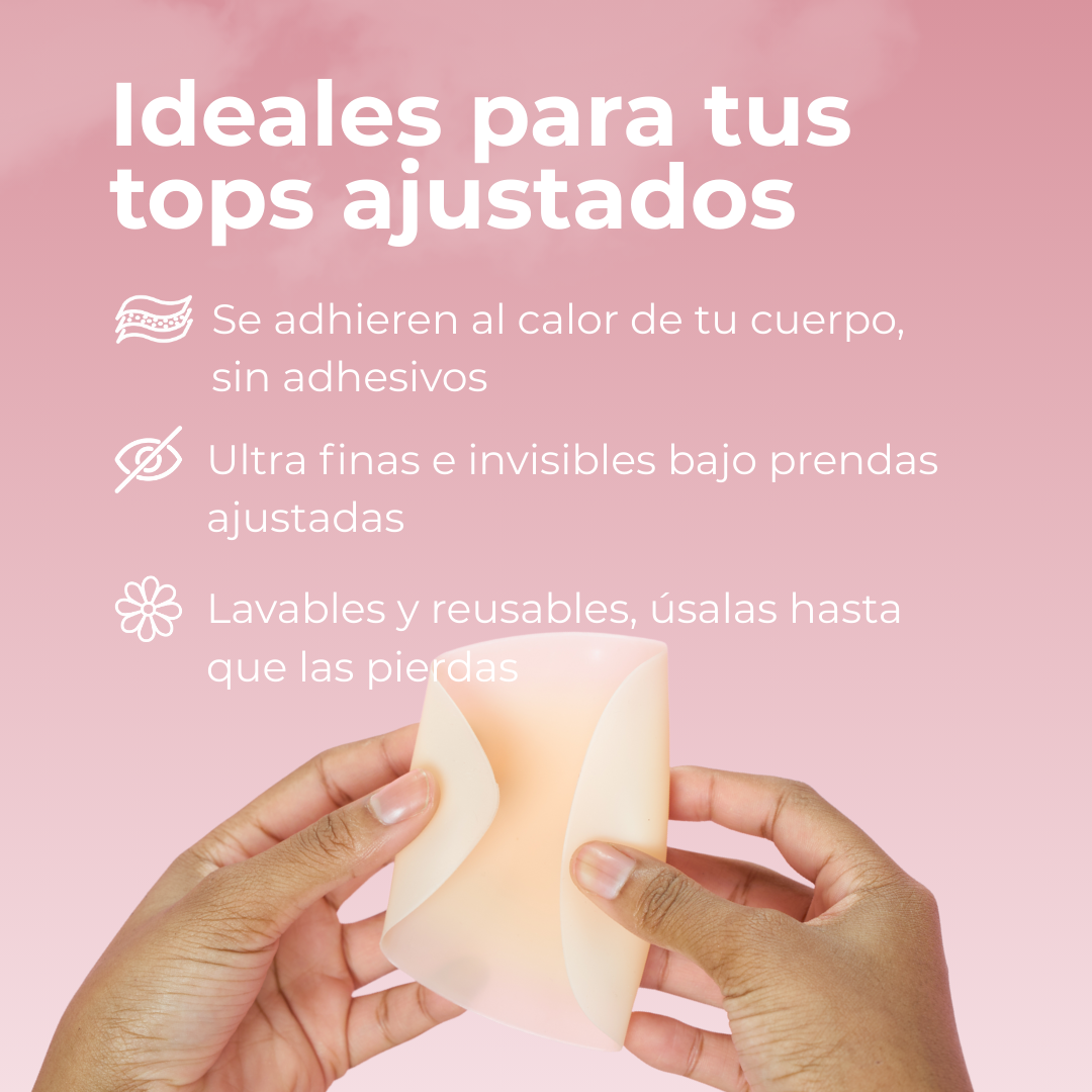 Curviva® Pezoneras Circulares de Silicona Ultralivianos