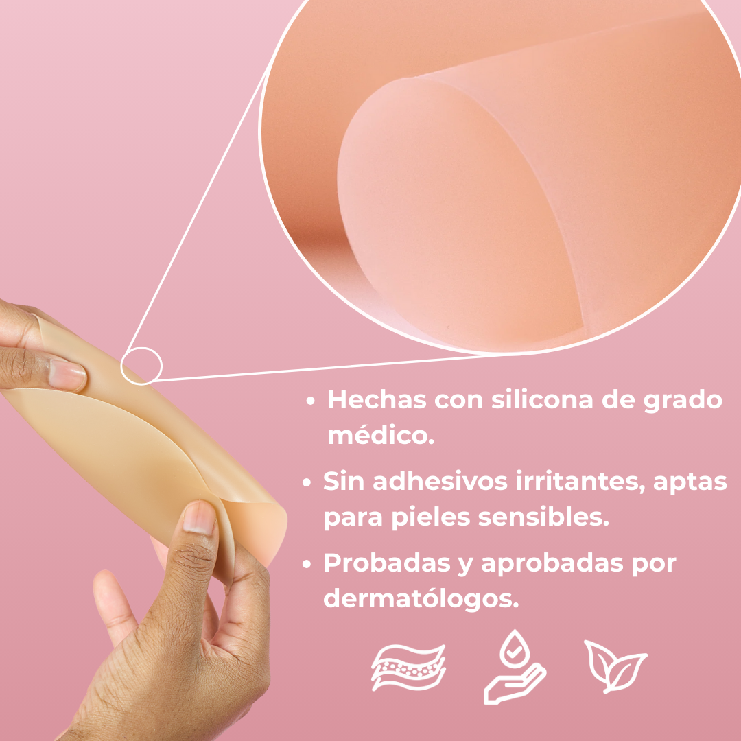Curviva® Pezoneras Circulares de Silicona Ultralivianos