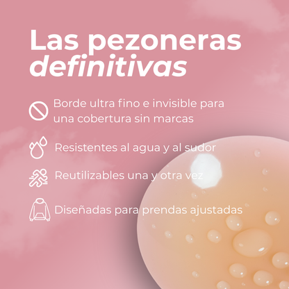 Curviva® Pezoneras Circulares de Silicona Ultralivianos
